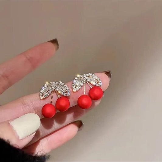 RED CHERRY EARRINGS