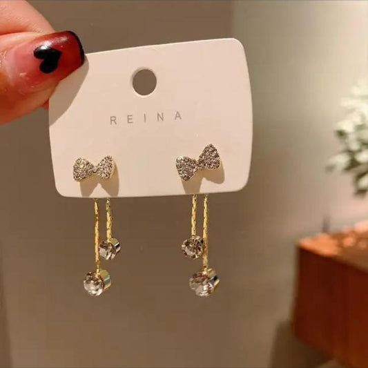 BOW DROP EARRINGS
