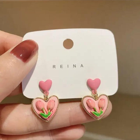 PINK LOVE EARRINGS