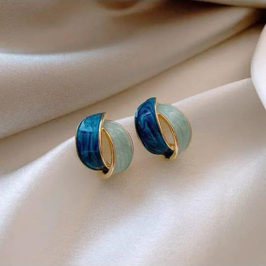 BLUE STUD EARRINGS